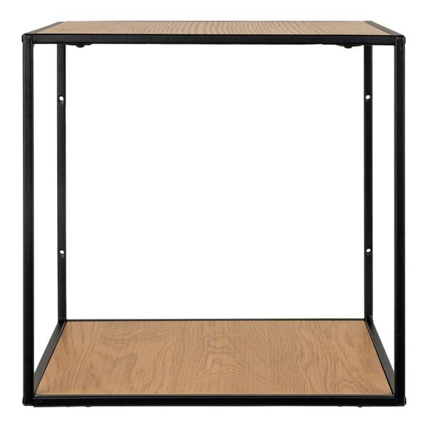 House Nordic &Eacute;tag&egrave;re murale Avery 36x36x36 cm Ch&ecirc;ne et noir