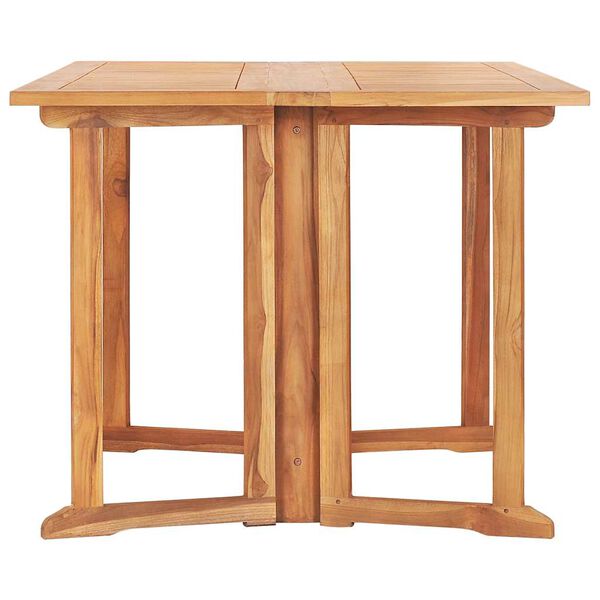 vidaXL Table pliable de jardin papillon 150x90x75 cm Bois teck solide
