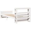 vidaXL Cadre de lit avec tête de lit sans matelas blanc 75x190 cm