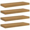 vidaXL &Eacute;tag&egrave;re Murale 4 pc Beige 60 x 23,5 x 3,8 cm Bois d'ing&eacute;nierie