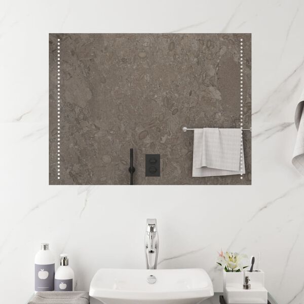 vidaXL Miroir de salle de bain &agrave; LED 60x80 cm