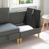 vidaXL Pouf de rangement Gris fonc&eacute;