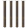 vidaXL Pieds de table de bar 4 pi&egrave;ces Acier naturel 90-92 cm Acier