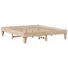 vidaXL Lit biblioth&egrave;que sans matelas 200x200 cm bois massif de pin