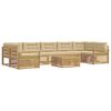 vidaXL Ensemble de canap&eacute;s d'ext&eacute;rieur 8 pc Blanc et Beige