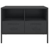 vidaXL Meuble TV noir 68x39x50,5 cm acier