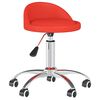 vidaXL Chaises pivotantes &agrave; manger lot de 2 rouge similicuir