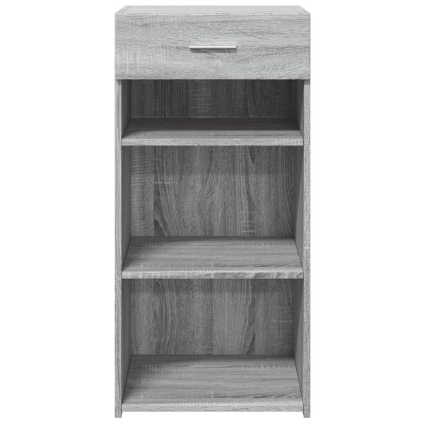 vidaXL Buffet sonoma gris 45x42,5x93 cm bois d'ing&eacute;nierie