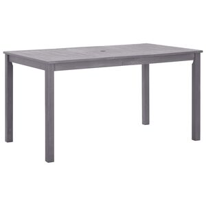 vidaXL Table de jardin D&eacute;lavage gris 140x80x74 cm Bois d'acacia massif