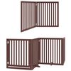 vidaXL Barri&egrave;re pour chien avec porte pliable 6 panneaux bois peuplier