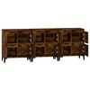 vidaXL Buffets 3 pcs ch&ecirc;ne fum&eacute; 60x35x70 cm bois d'ing&eacute;nierie