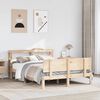 vidaXL Cadre de lit avec t&ecirc;te de lit sans matelas 160x200 cm