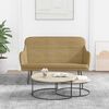 vidaXL Banc Marron 110x76x80 cm Velours