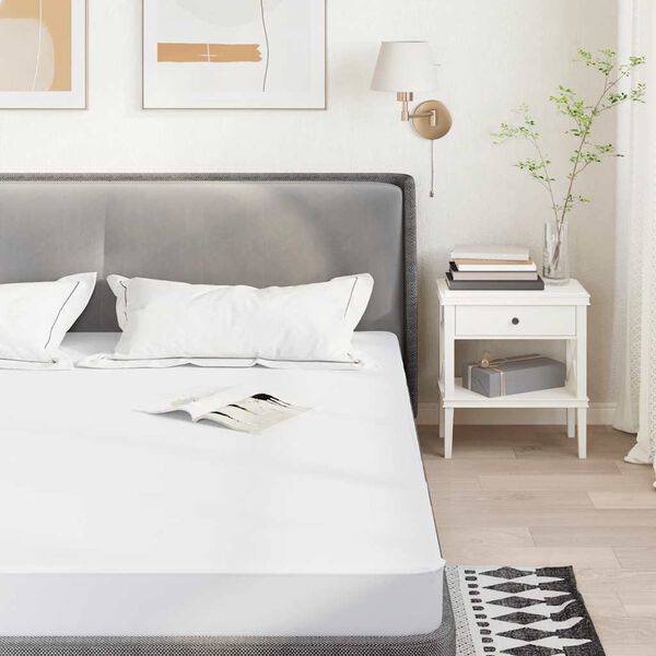 vidaXL Prot&egrave;ge-matelas blanc 90x190 cm imperm&eacute;able