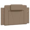 vidaXL Lit Viana avec matelas cappuccino 90x200 cm similicuir