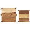 vidaXL Plateau 2 pcs Marron 29 x 31 x 10 cm Bois Recycl&eacute; Solide