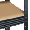 vidaXL &Eacute;tag&egrave;re &agrave; 5 niveaux 2 pcs anthracite acier et bois ing&eacute;nierie