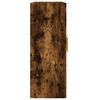 vidaXL Armoires murales 2 pcs ch&ecirc;ne fum&eacute; bois d'ing&eacute;nierie