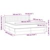 vidaXL Sommier &agrave; lattes de lit avec matelas Cr&egrave;me 180x200 cm Tissu