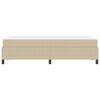 vidaXL Cadre de lit avec matelas Gris Vert Clair 120 x 190 cm tissu