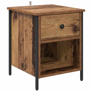 vidaXL Cabinet de chevet Bois ancien 40 x 42 x 50 cm Bois d'ing&eacute;nierie