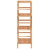 vidaXL &Eacute;tag&egrave;re de salle de bain 35,5x35,5x112,5cm Bois massif de noyer