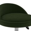 vidaXL Chaises pivotantes &agrave; manger lot de 4 Vert fonc&eacute; Velours