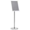 vidaXL Support d'affiche A4 sur pied Argent&eacute; Alliage d'aluminium