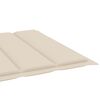 vidaXL Chaise longue de jardin avec coussin Bois d'acacia solide