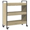 vidaXL Chariot de cuisine ch&ecirc;ne sonoma 70x30x82 cm bois d'ing&eacute;nierie