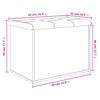vidaXL Banc de rangement sonoma gris 62x42x45 cm bois d'ing&eacute;nierie