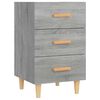vidaXL Table de chevet sonoma gris 40x40x66 cm bois d'ing&eacute;nierie