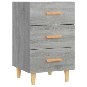 vidaXL Table de chevet sonoma gris 40x40x66 cm bois d'ing&eacute;nierie
