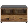 vidaXL Banc d'entr&eacute;e avec coussin Bois ancien 80 x 38 x 46 cm