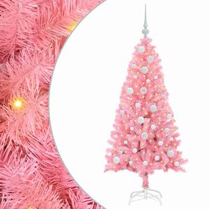 vidaXL Sapin de No&euml;l Rose 120 cm PVC