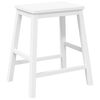 VidaXL Chaises de bar 2 pcs blanc bois massif d'hévéa