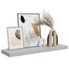 vidaXL &Eacute;tag&egrave;re murale flottante Gris b&eacute;ton 80x23,5x3,8 cm MDF