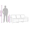 vidaXL Canap&eacute; &agrave; 3 places Marron 180 cm Tissu