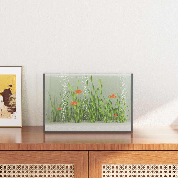 vidaXL Aquarium avec stockage Transparent 30 x 20 x 20 cm Verre