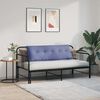 vidaXL Coussin de Dos Bleu denim 140 x 19 x 50 cm tissu