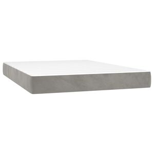 vidaXL Matelas de lit &agrave; ressorts ensach&eacute;s fermet&eacute; moyenne 137x190x20 cm velours