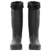 vidaXL Bottes de pluie avec chaussettes amovibles noir taille 38 PVC