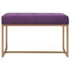 vidaXL Banc 80 cm Violet Velours