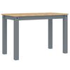 vidaXL Table à manger Panama gris 117x60x75 cm bois massif de pin