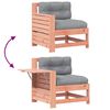 vidaXL Canap&eacute; de jardin accoudoir avec coussin bois massif douglas