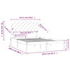 vidaXL Cadre de lit sans matelas 150x200 cm bois massif