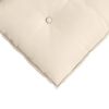 vidaXL Coussin de Dos Beige 120 x 50 cm Tissu en microfibre