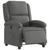 vidaXL Fauteuil inclinable &eacute;lectrique Gris fonc&eacute; Tissu