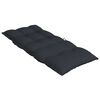 vidaXL Coussins de chaise &agrave; dossier haut lot de 4 noir tissu oxford