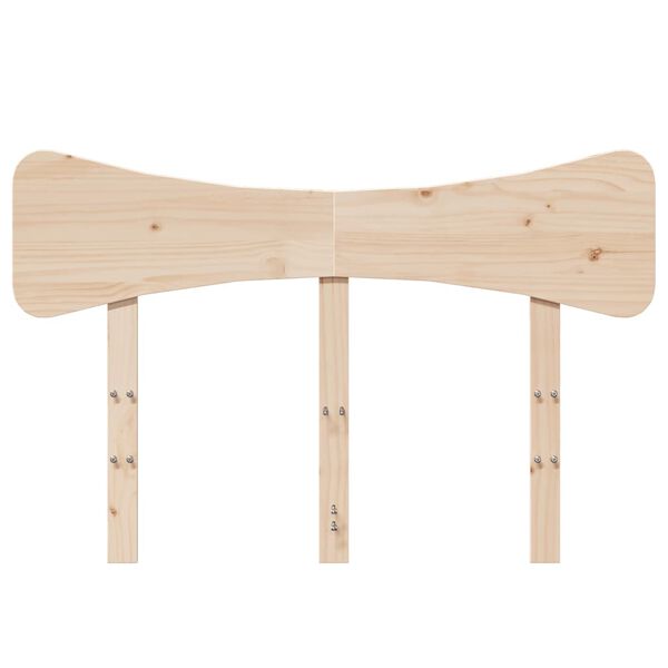 vidaXL T&ecirc;te de lit 135 cm bois massif de pin